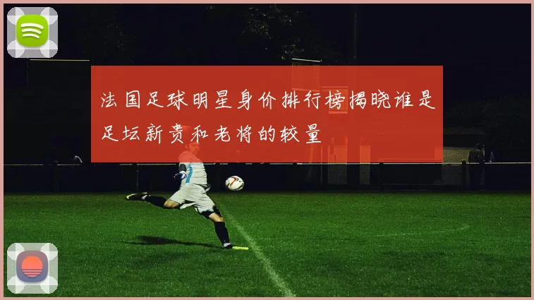 法国足球明星身价排行榜揭晓谁是足坛新贵和老将的较量