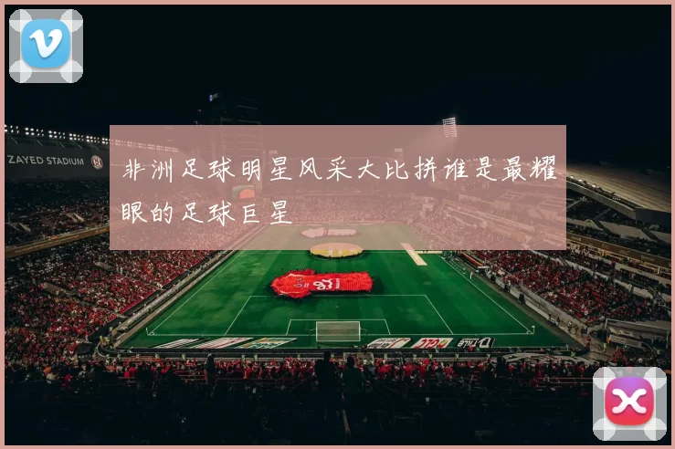 非洲足球明星风采大比拼谁是最耀眼的足球巨星